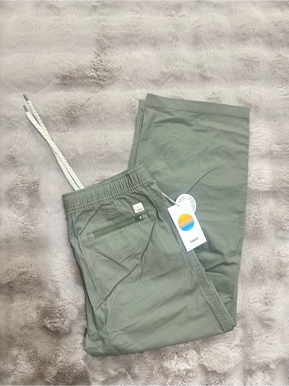 NWT VUORI Womens Ripstop Wideleg | Army Size Small